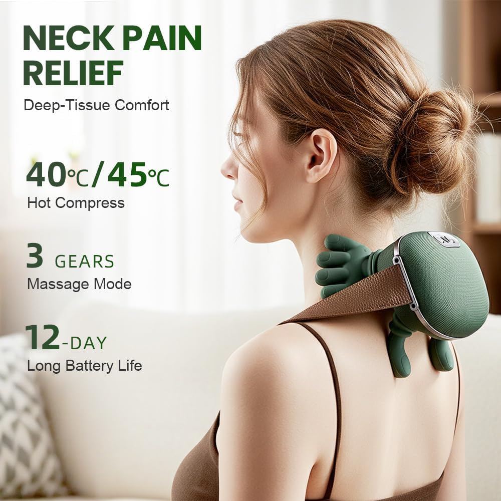 NeckRelief Pro+Electric Neck & Shoulder Massager With Heat